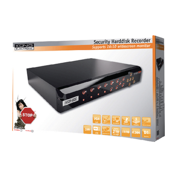 SEC-DVR404 4-kanaals harddiskrecorder voor beveiliging Verpakking foto